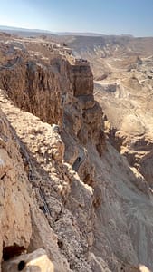 Sideview of Masada