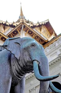 Bangkok Thailand elephant statue