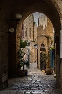 Old Jaffa street architecture