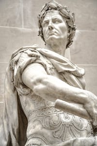 julius caesar marble statue