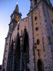 Church in downtown Mazatlán Mexico