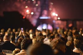 Crowds at New Year's Eve
