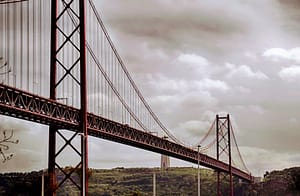 Ponte 25 de Abril Bridge, Lisbon Portugal