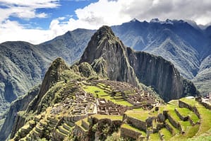 Terraced farms atop Machu Picchu