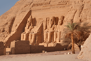 Temple of Ramses outside Egypt Africa