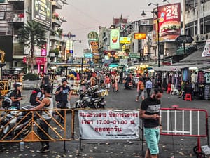 Protestors in Bangkok Thailand.