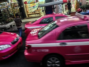 Bangkok Thailand’s purple cabs