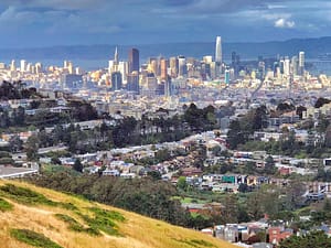 View of san francisco from twin peaks