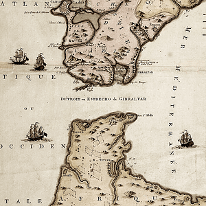 Strait of Gibraltar map