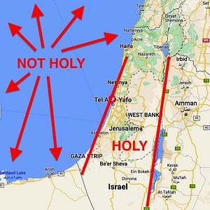 Map of the holy land