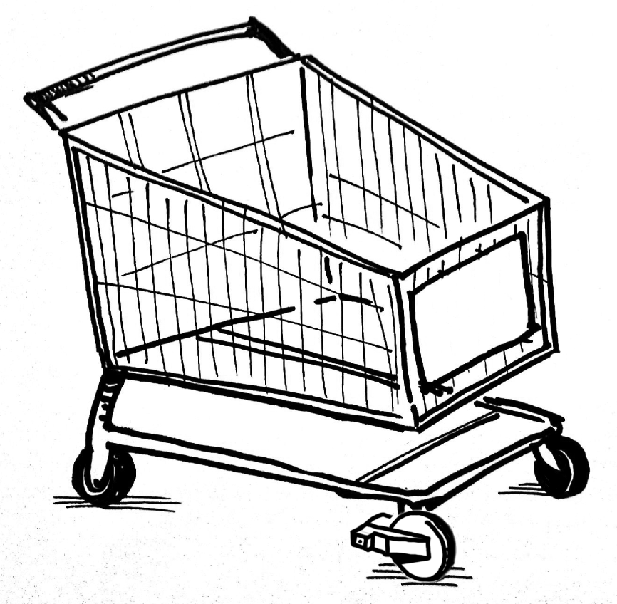 Shopping cart with the Boot